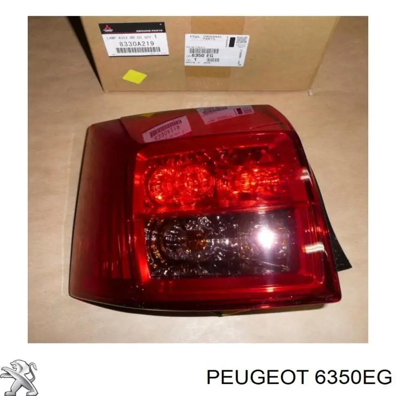 6350EG Peugeot/Citroen piloto trasero exterior izquierdo