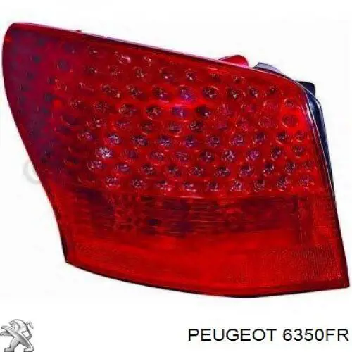 6350FR Peugeot/Citroen piloto posterior exterior izquierdo