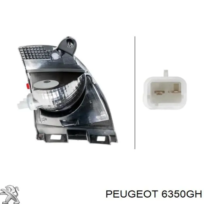Luz antiniebla trasero izquierdo para Peugeot 308 