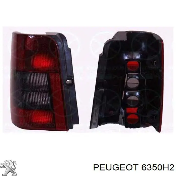 6350H2 Peugeot/Citroen Piloto trasero izquierdo