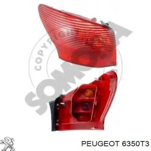 Piloto trasero exterior izquierdo Peugeot/Citroen 6350T3 precio, desde 133,58 EUR