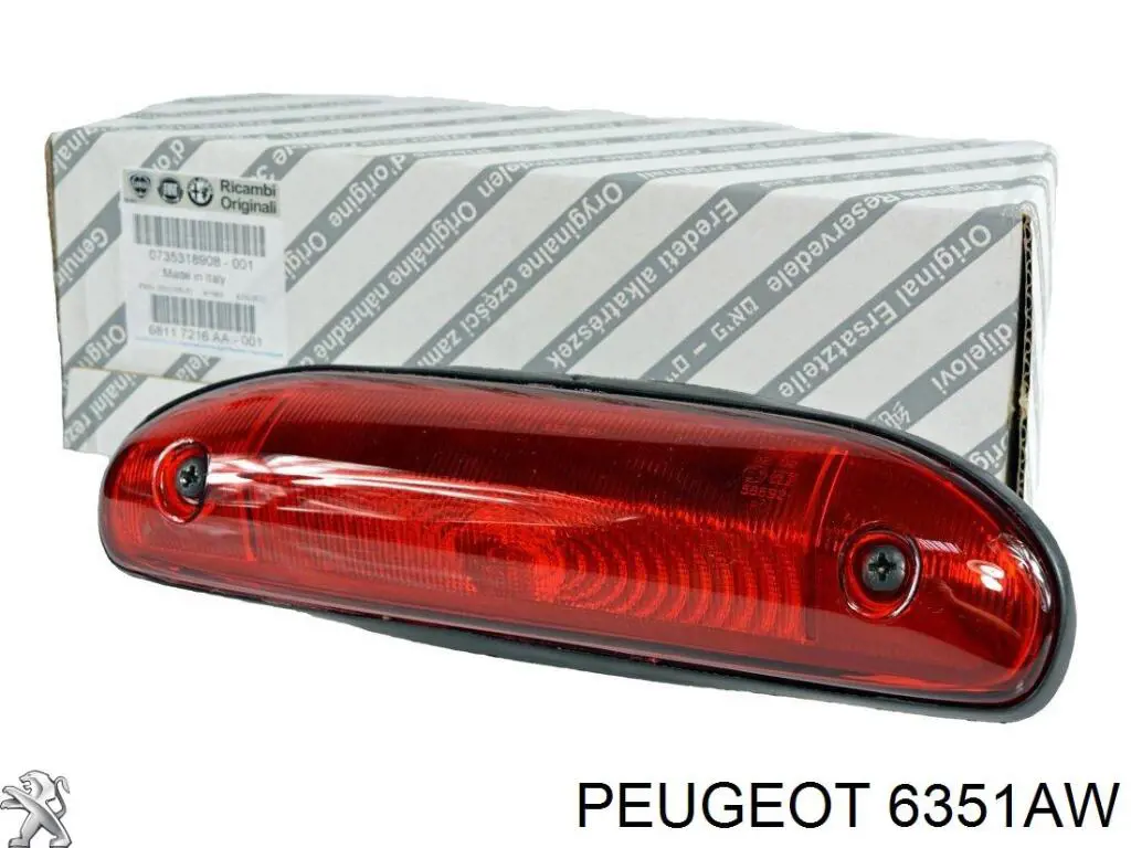 6351AW Peugeot/Citroen luz de freno adicional