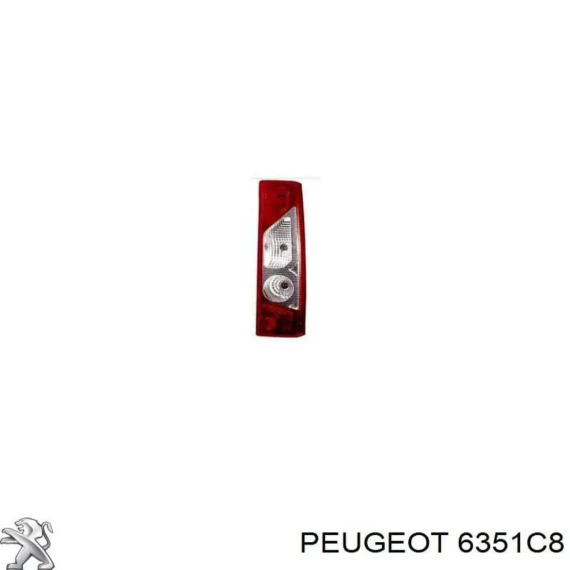 6351C8 Peugeot/Citroen piloto posterior derecho