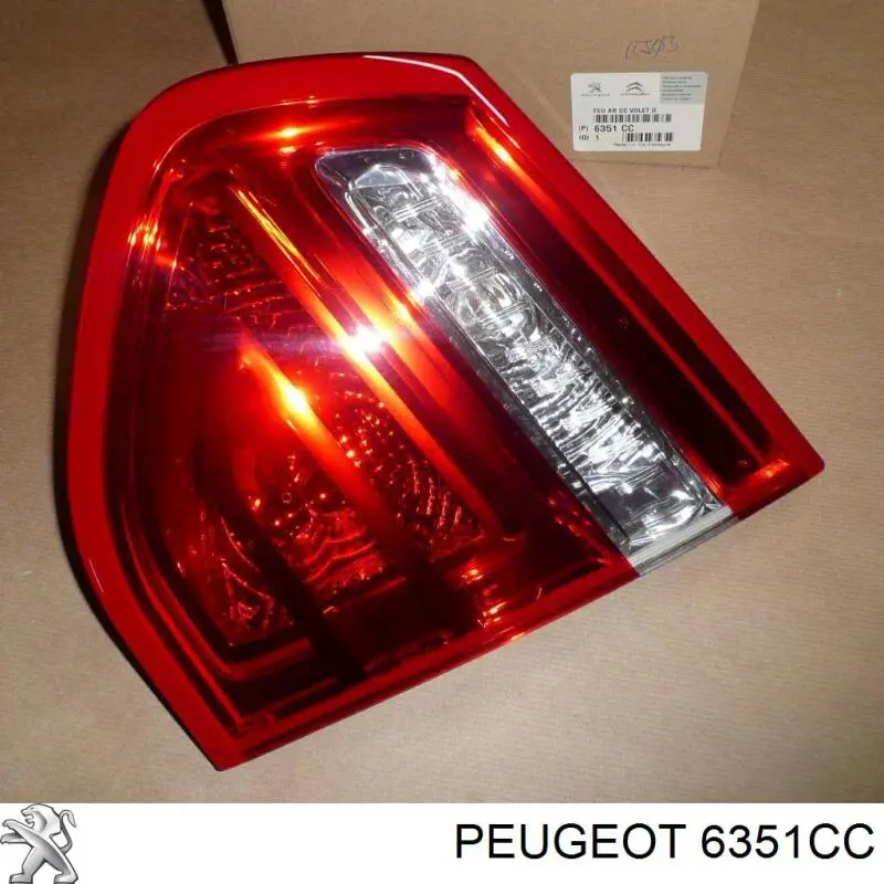 Piloto trasero interior derecho Peugeot/Citroen 6351CC precio, desde 40,16 EUR