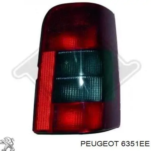 6351EE Peugeot/Citroen piloto posterior derecho