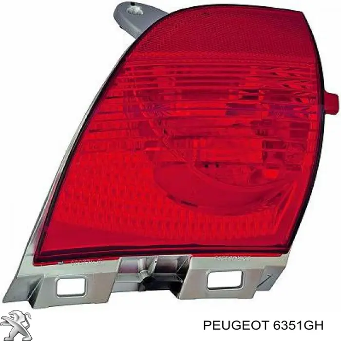 Luz antiniebla trasera derecha Peugeot/Citroen 6351GH precio, desde 130,69 EUR