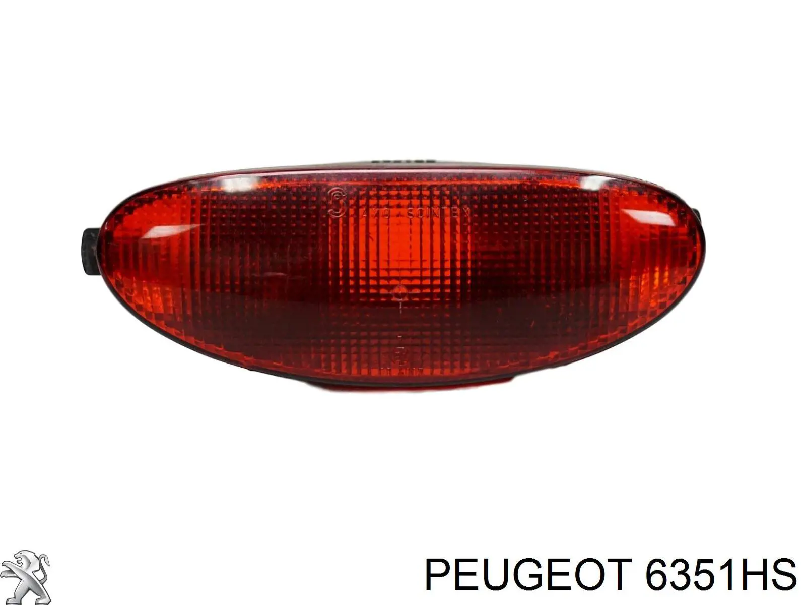 6351HS Peugeot/Citroen faro antiniebla trasero derecho