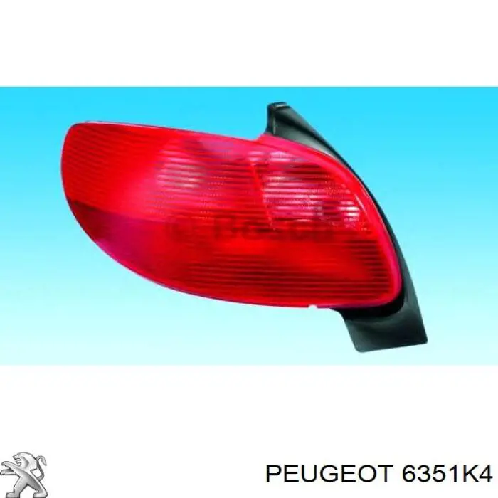 6351K4 Peugeot/Citroen piloto posterior derecho