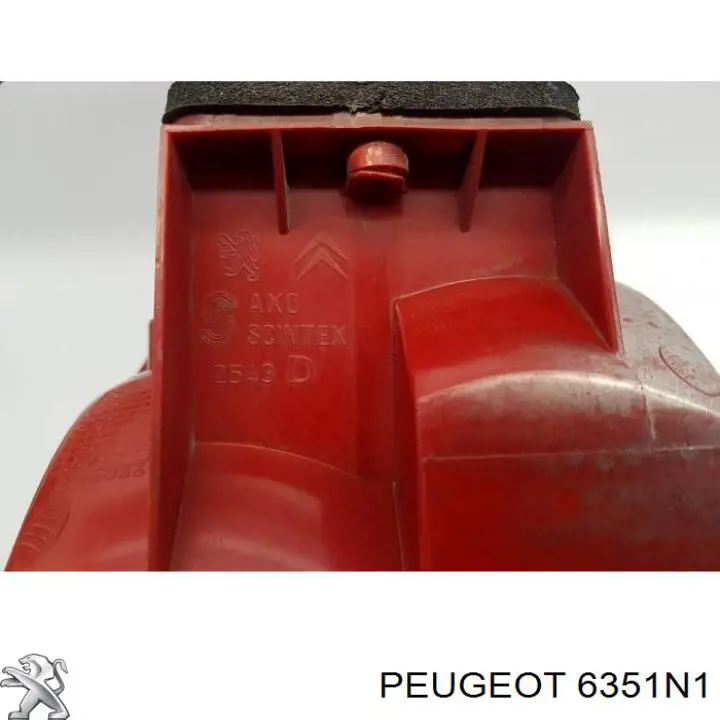 6351N1 Peugeot/Citroen piloto posterior exterior derecho