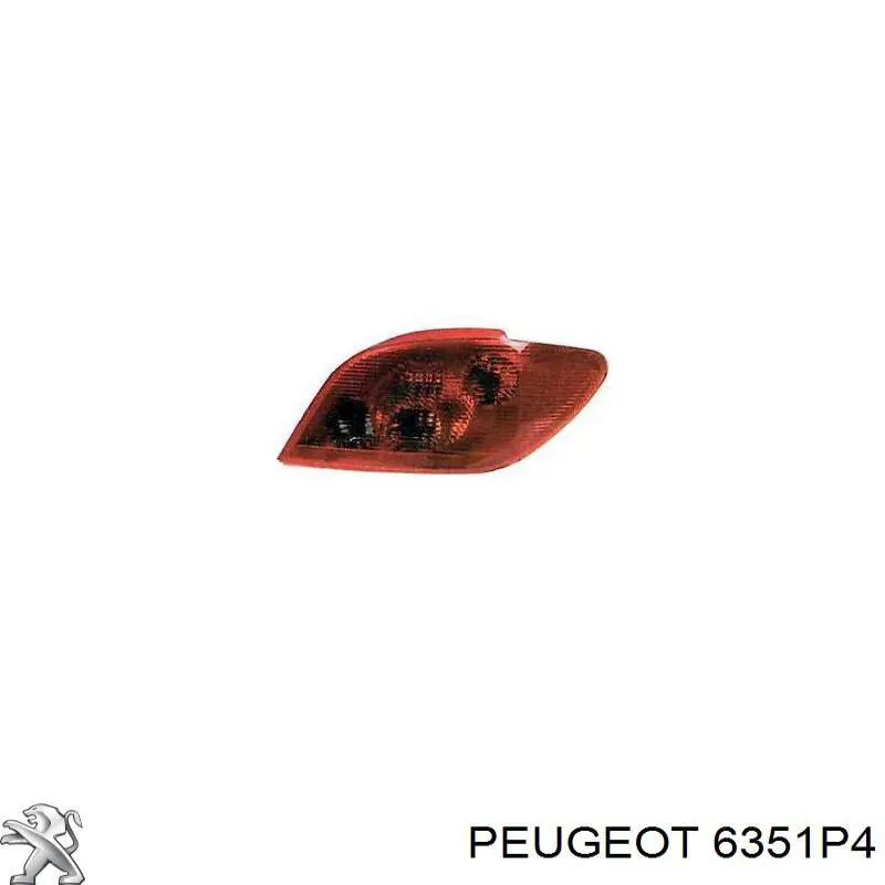6351P4 Peugeot/Citroen piloto posterior derecho