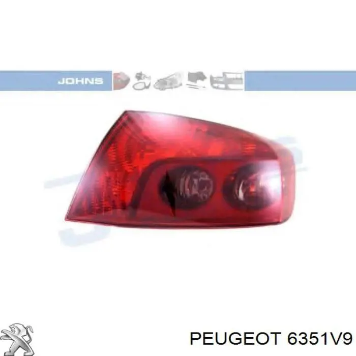 Comprar 6351V9 Peugeot/Citroen Piloto trasero derecho