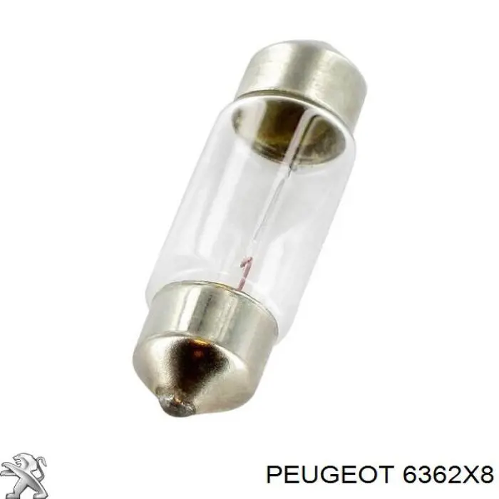 6362X8 Peugeot/Citroen lámpara, luz interior/cabina