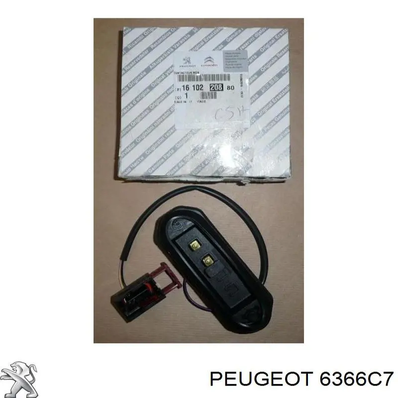 6366C7 Peugeot/Citroen sensor, interruptor de contacto eléctrico