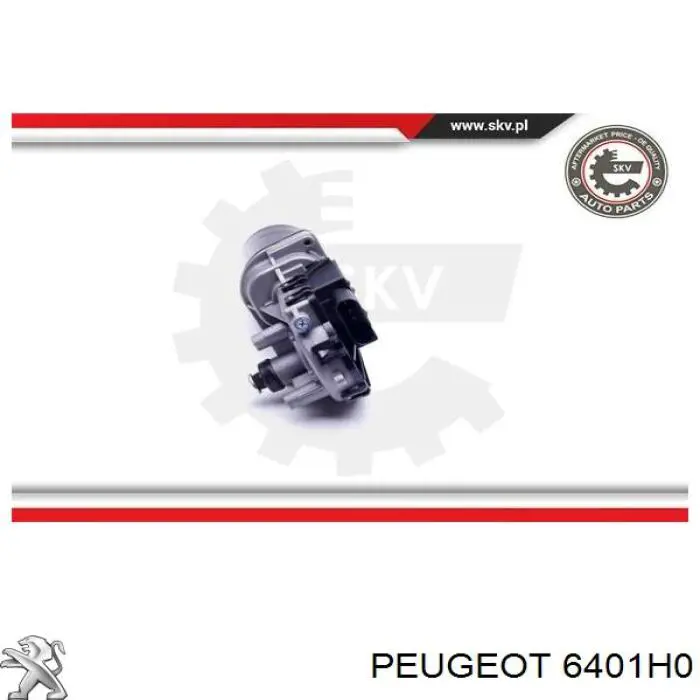 6401H0 Peugeot/Citroen motor del limpiaparabrisas del parabrisas