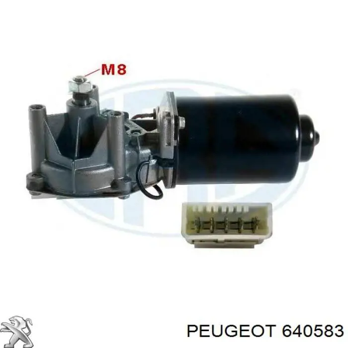 640583 Peugeot/Citroen motor del limpiaparabrisas del parabrisas