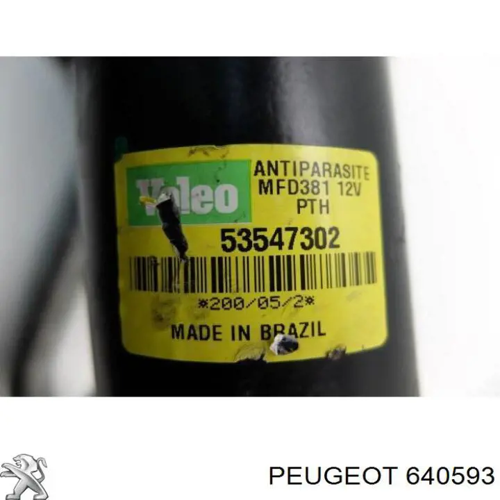 Comprar 640593 Peugeot/Citroen Motor limpiaparabrisas