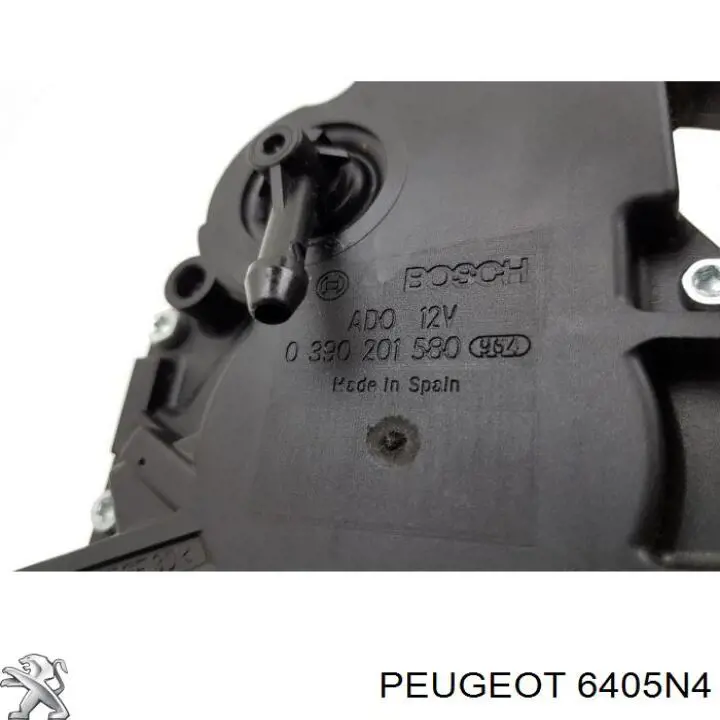 Motor limpiaparabrisas luna trasera para Peugeot Partner (5F)