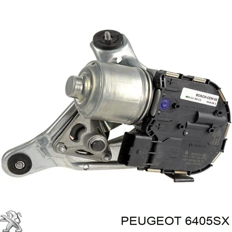 6405SX Peugeot/Citroen motor del limpiaparabrisas del parabrisas