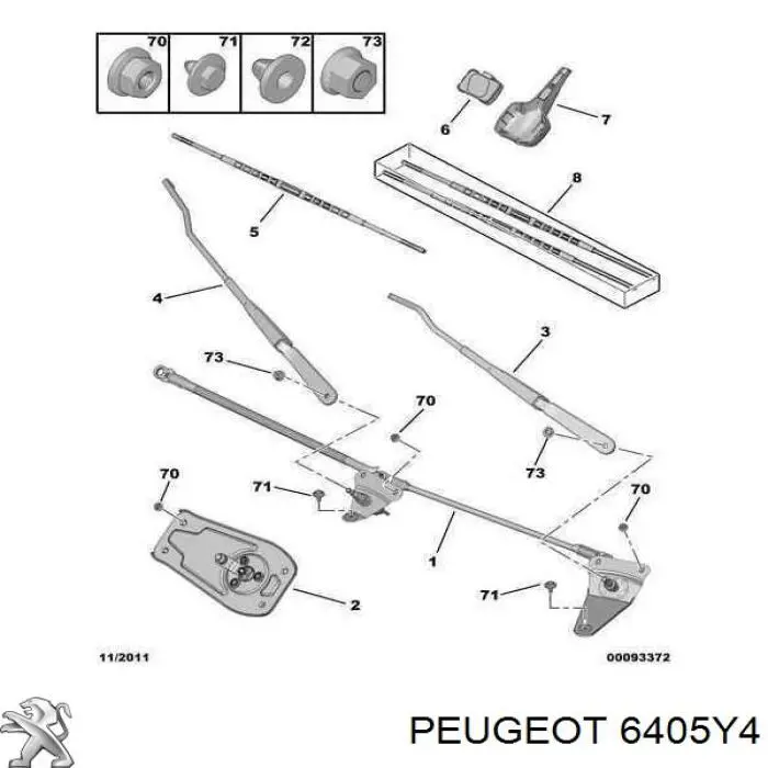Sensor de lluvia Peugeot/Citroen 6405Y4 precio, desde 213,71 EUR