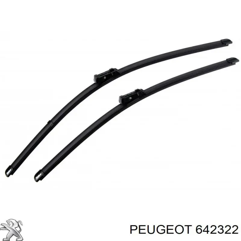 Escobilla del limpiaparabrisas del lado del conductor 642322 Peugeot/Citroen