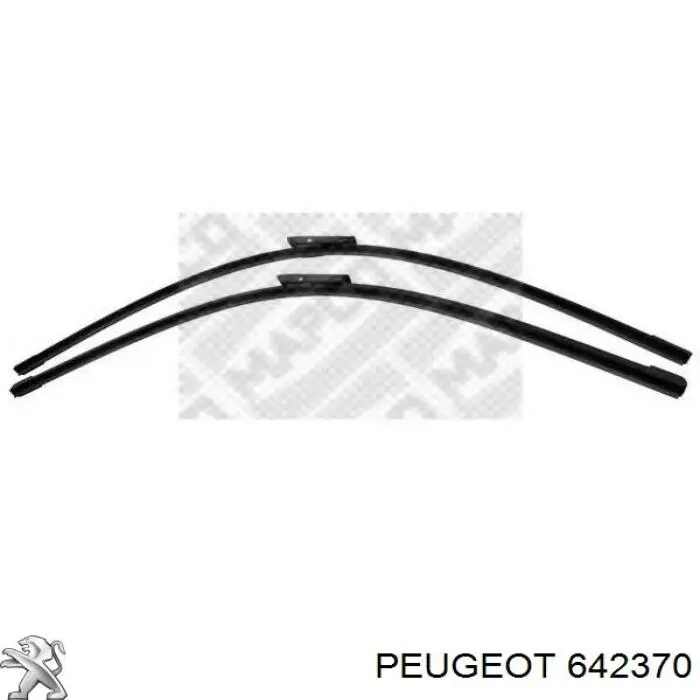 Comprar 642370 Peugeot/Citroen Juego de escobillas de luna delantera, 2 piezas
