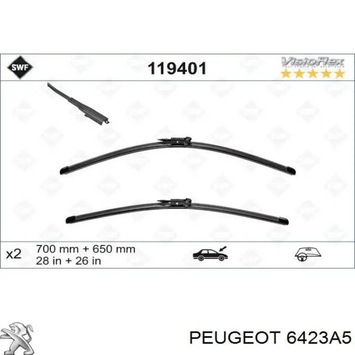 6423A5 Peugeot/Citroen limpiaparabrisas