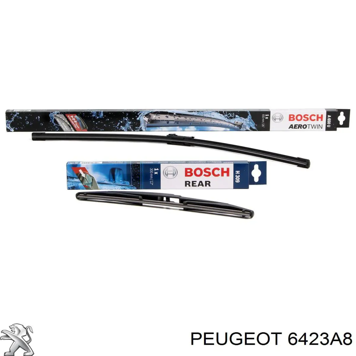 Escobillas de limpiaparabrisas delanteras Peugeot/Citroen 6423A8