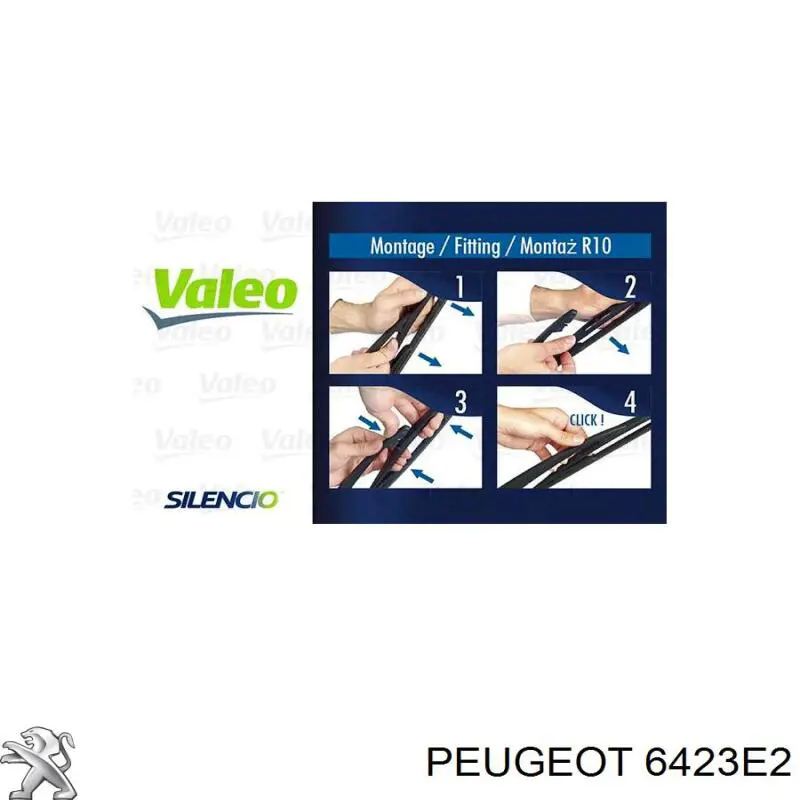 Comprar 6423E2 Peugeot/Citroen Limpiaparabrisas traseros