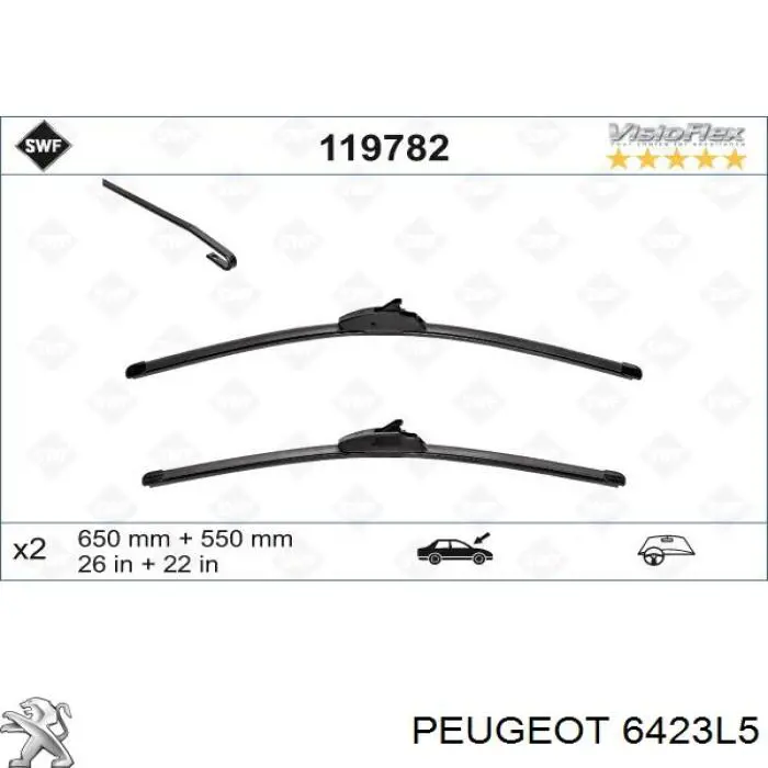6423L5 Peugeot/Citroen limpiaparabrisas