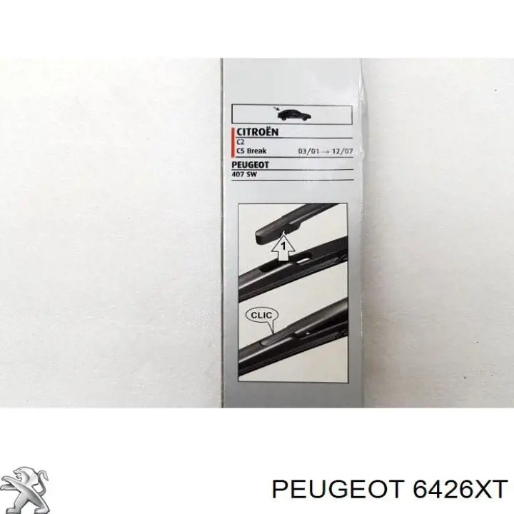 Comprar 6426XT Peugeot/Citroen Limpiaparabrisas traseros