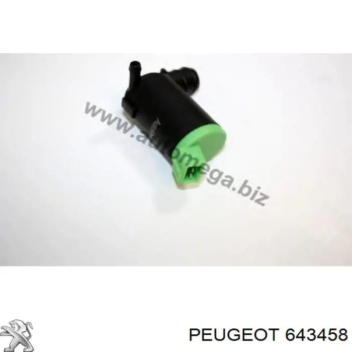 Comprar 643458 Peugeot/Citroen Bomba de agua limpiaparabrisas, delantera