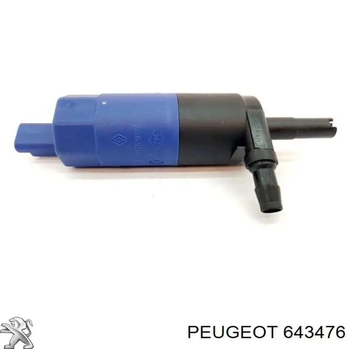 Bomba de agua limpiaparabrisas, delantera Peugeot/Citroen 643476 precio, desde 8,98 EUR