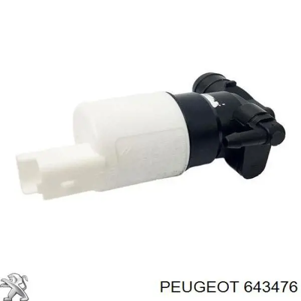 643476 Peugeot/Citroen bomba de agua limpiaparabrisas, delantera