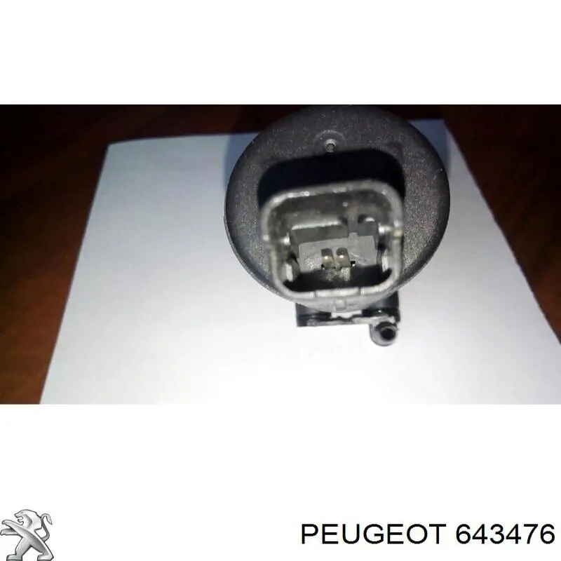 Comprar 643476 Peugeot/Citroen Bomba de agua limpiaparabrisas, delantera