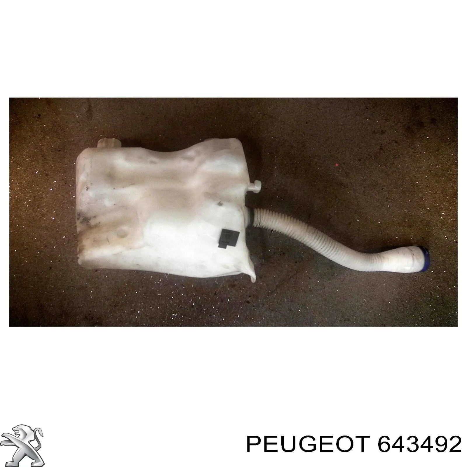 643492 Peugeot/Citroen Bomba de agua de lavado, lavado de parabrisas, delantera