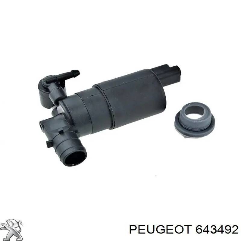 Comprar 643492 Peugeot/Citroen Bomba de agua limpiaparabrisas, delantera
