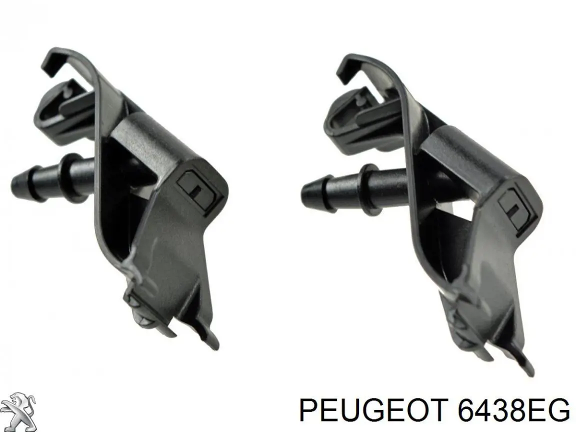 6438EG Peugeot/Citroen tobera de agua regadora, lavado de parabrisas