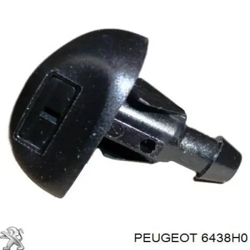 6438H0 Peugeot/Citroen tobera de agua regadora, lavado de parabrisas