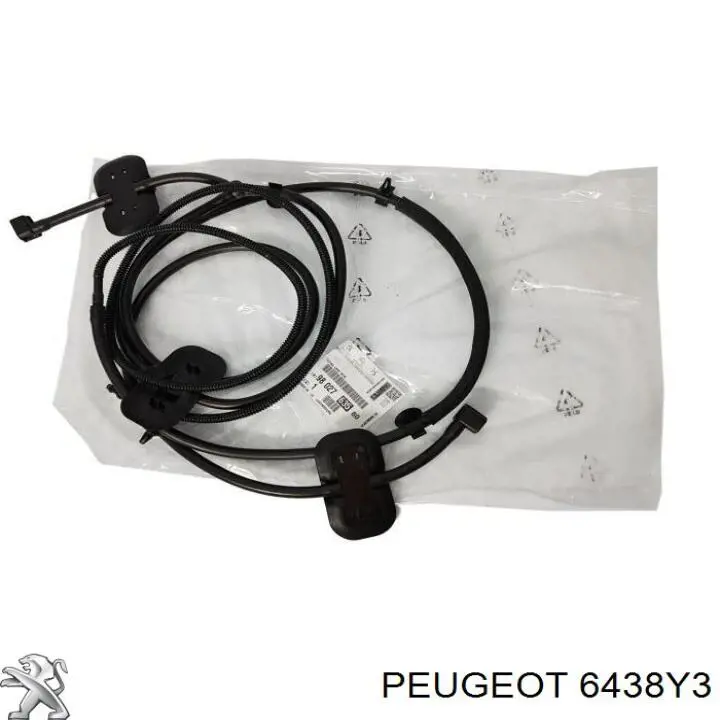 6438Y3 Peugeot/Citroen Boquilla del lavaparabrisas