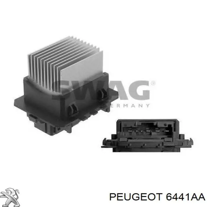 Resitencia, ventilador habitáculo para Peugeot 308 
