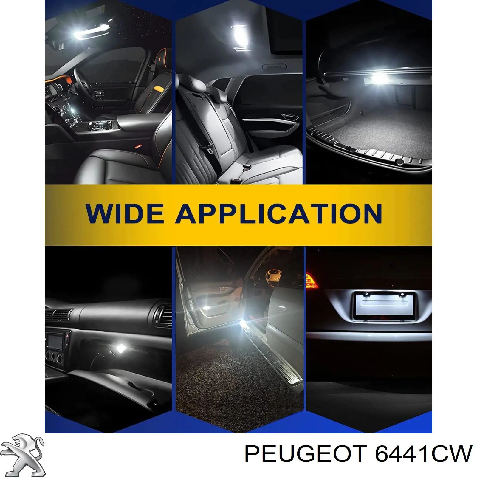 6441CW Peugeot/Citroen Motor del ventilador trasero del calefactor
