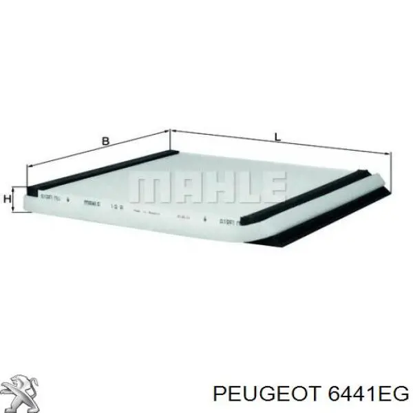 Filtro de cabina Peugeot/Citroen 6441EG precio, desde 8,72 EUR