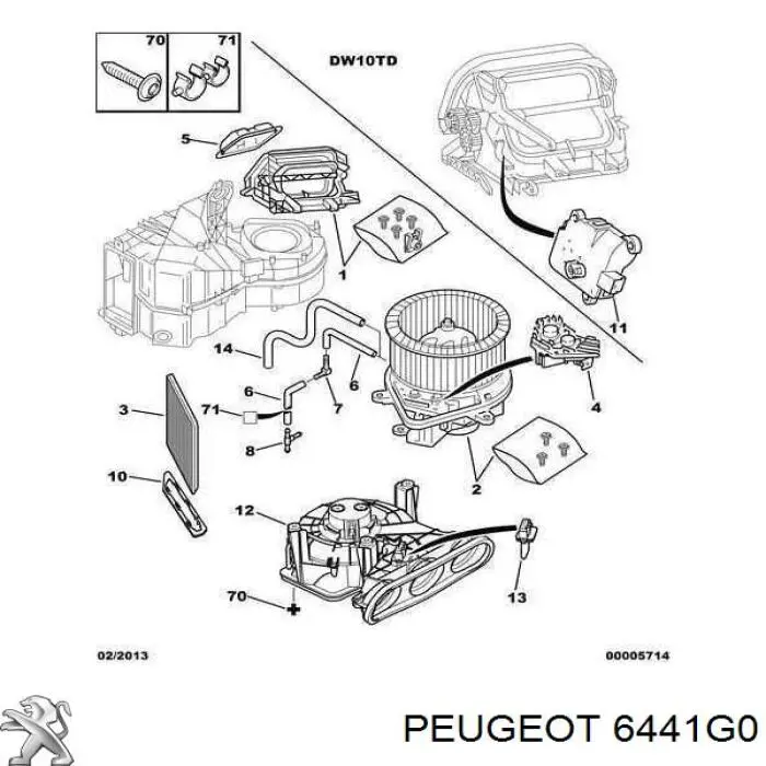 6441G0 Peugeot/Citroen