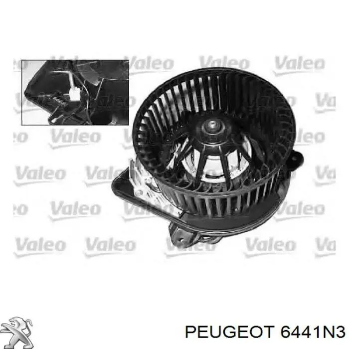 6441N3 Peugeot/Citroen Ventilador de habitáculo