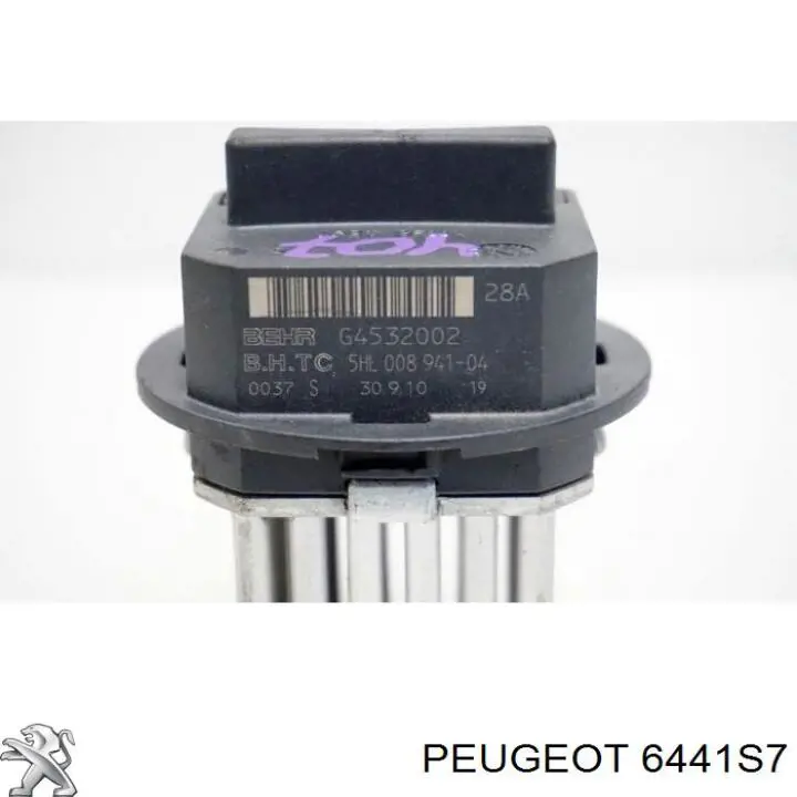 Resitencia, ventilador habitáculo Peugeot/Citroen 6441S7