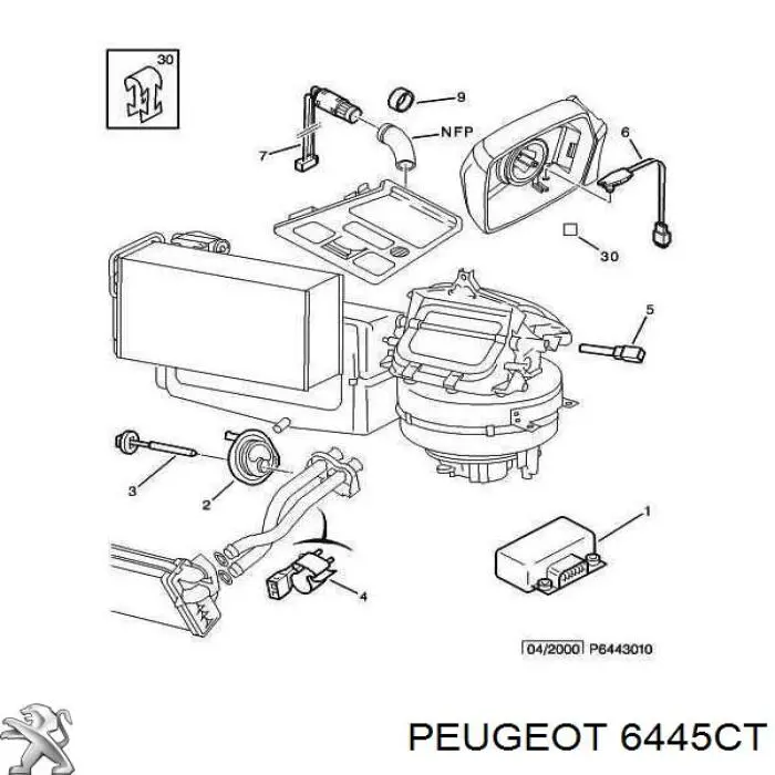 6445CT Peugeot/Citroen