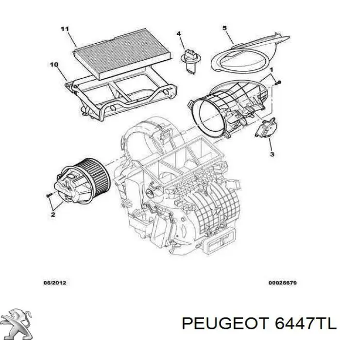Filtro de cabina Peugeot/Citroen 6447TL precio, desde 7,39 EUR
