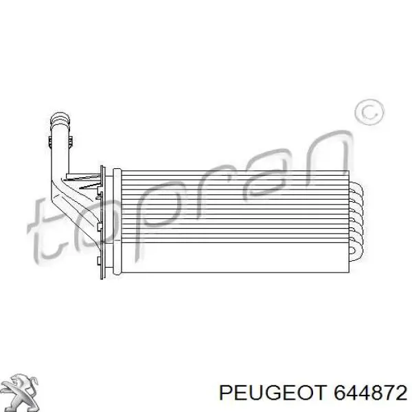 Comprar 644872 Peugeot/Citroen Radiador calefacción