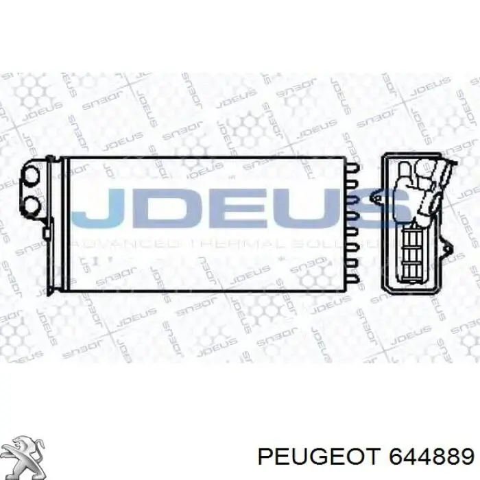 644889 Peugeot/Citroen radiador de calefacción