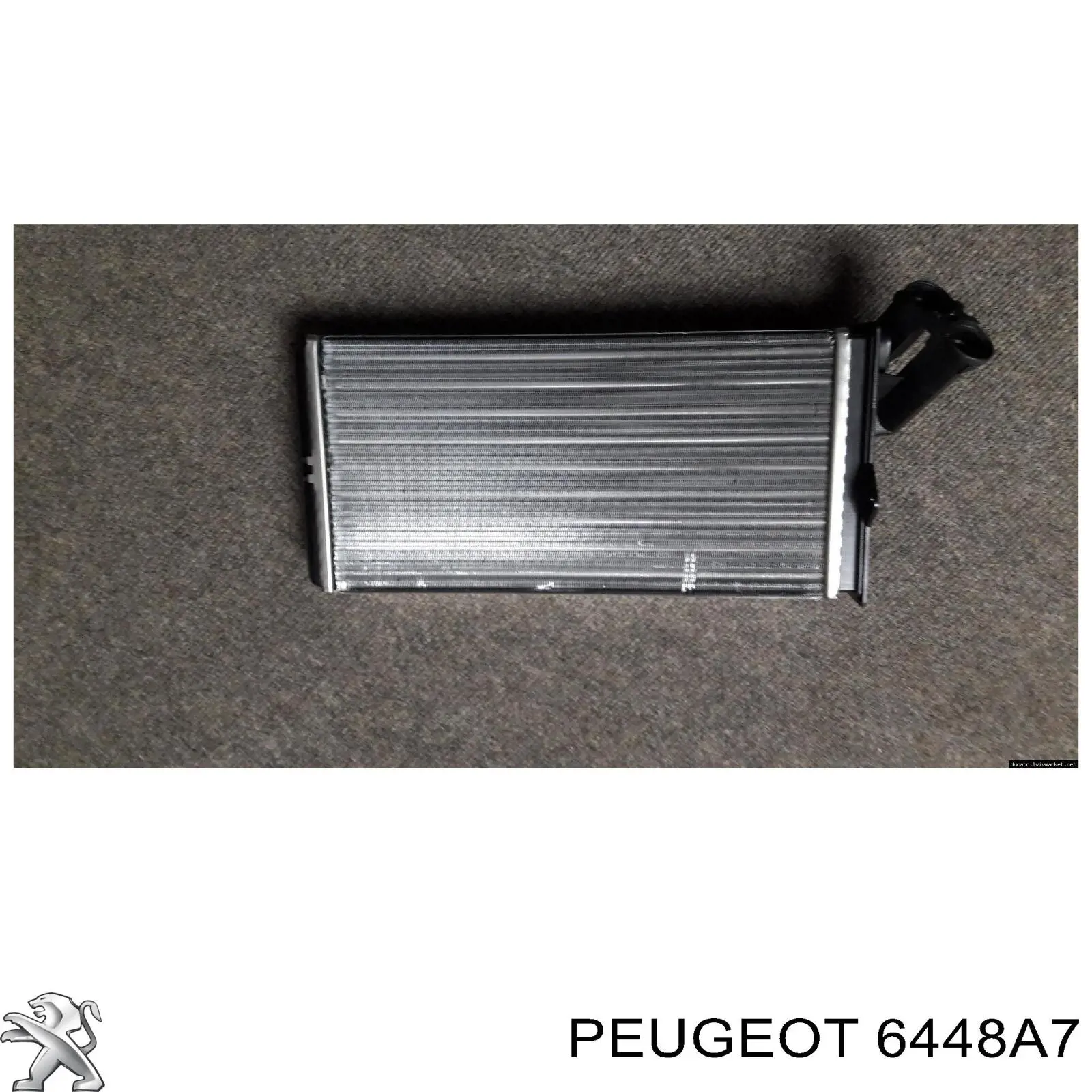 6448A7 Peugeot/Citroen radiador de calefacción